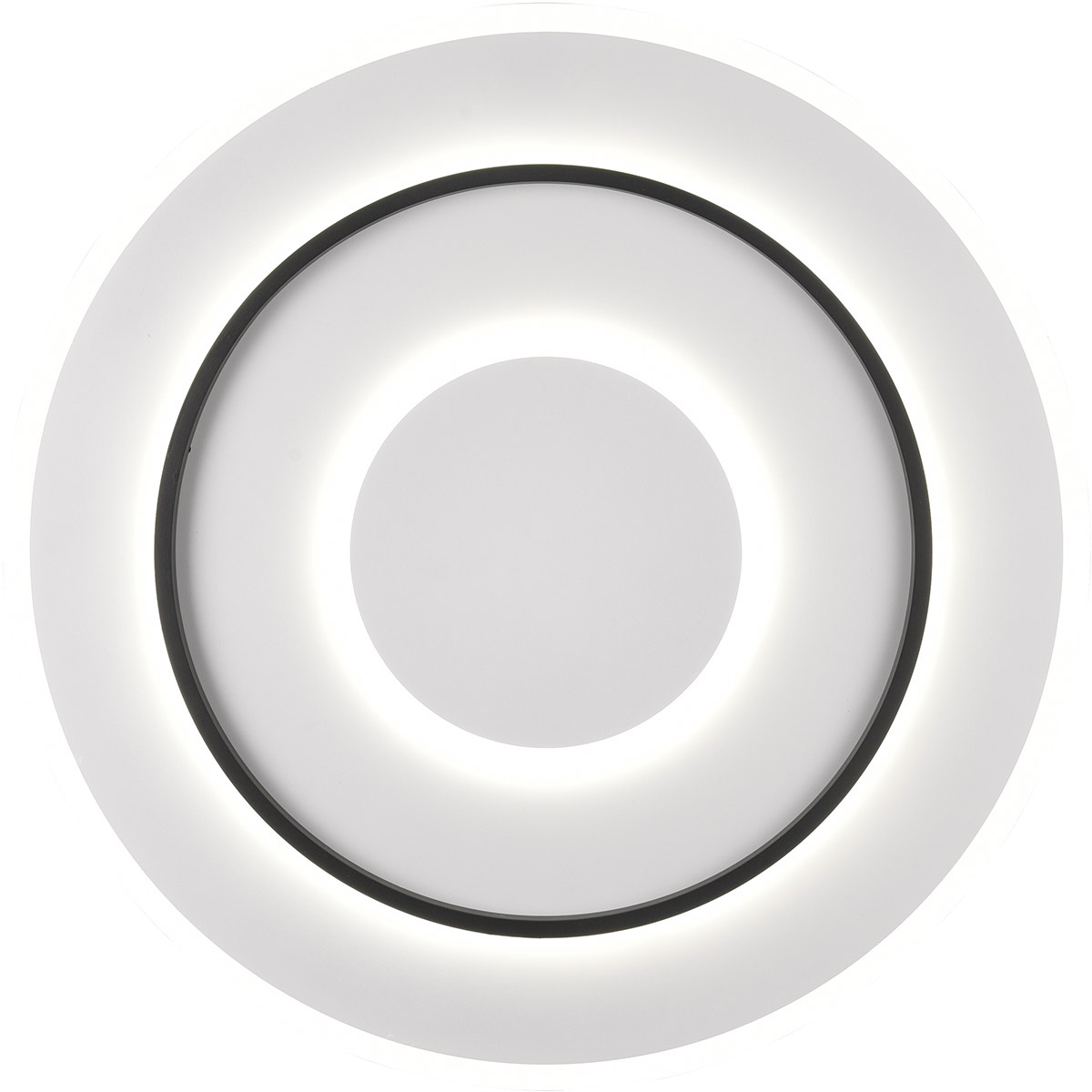 LED Plafondlamp - Trion Gora - 55W - Aanpasbaar kleur -  Dimbaar - Rond - Mat Wit - Metaal