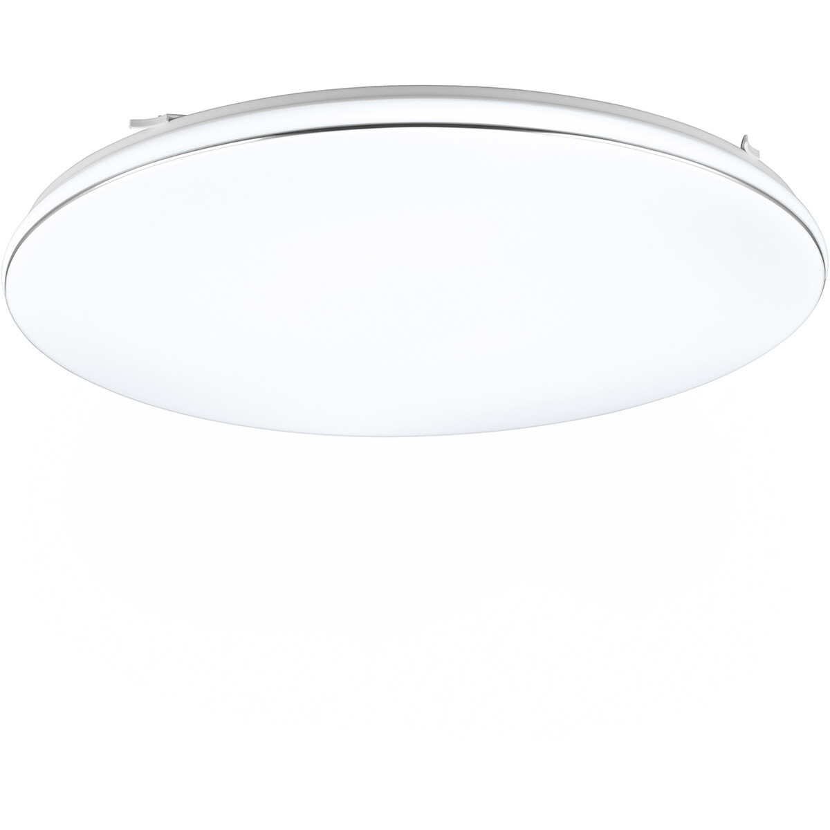 LED Plafondlamp - Trion Lana - 46W - Natuurlijk Wit 4000K -  Dimbaar - Rond - Mat Wit - Kunststof