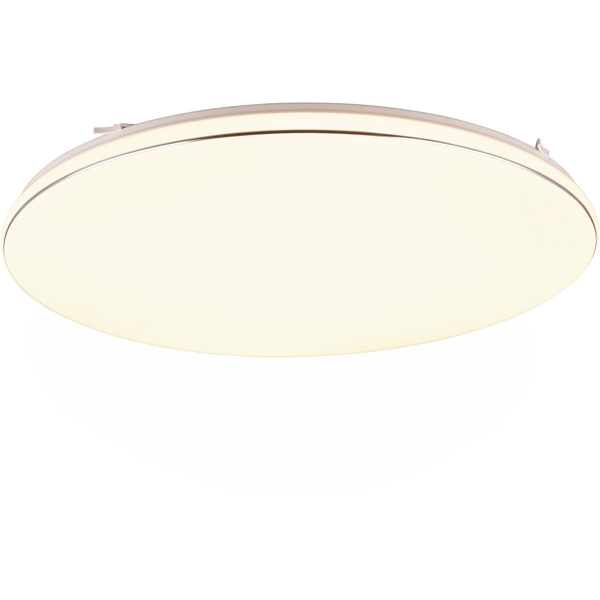 LED Plafondlamp - Trion Lana - 46W - Warm Wit 3000K -  Dimbaar - Rond - Mat Wit - Kunststof