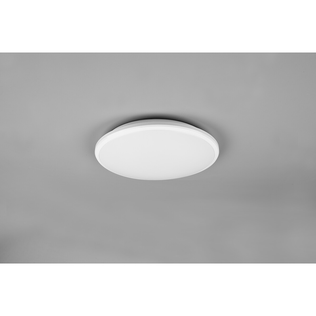 LED Plafondlamp - Plafondverlichting - Trion Lombis - 20.5W - Natuurlijk Wit 4000K - Dimbaar - Rond - Mat Wit - Kunststof