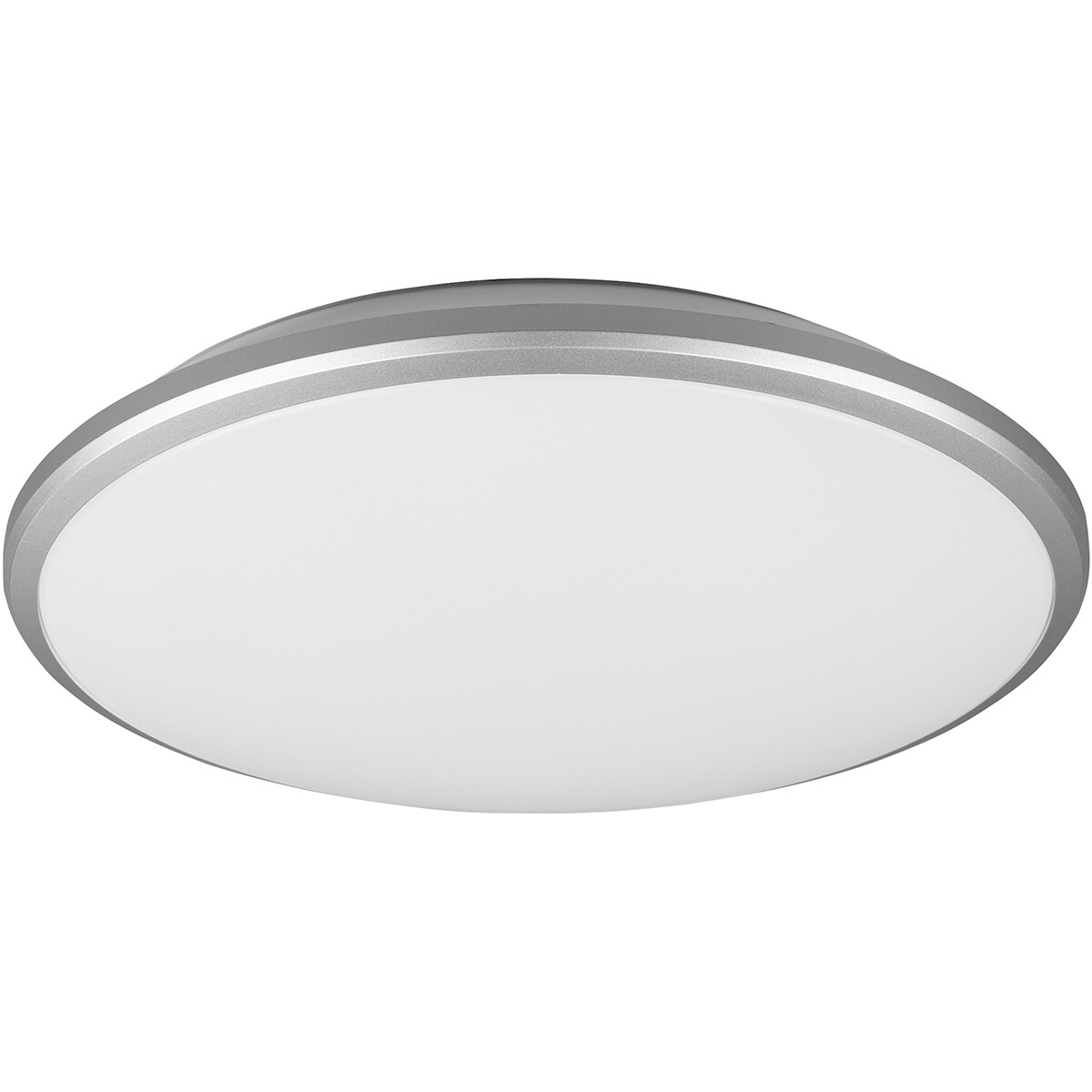 LED Plafondlamp - Plafondverlichting - Trion Lombis - 20.5W - Warm Wit 3000K - Dimbaar - Rond - Mat Titaan - Kunststof