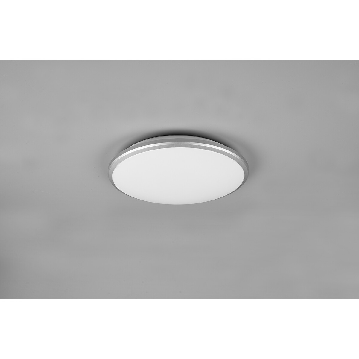 LED Plafondlamp - Plafondverlichting - Trion Lombis - 20.5W - Warm Wit 3000K - Dimbaar - Rond - Mat Titaan - Kunststof