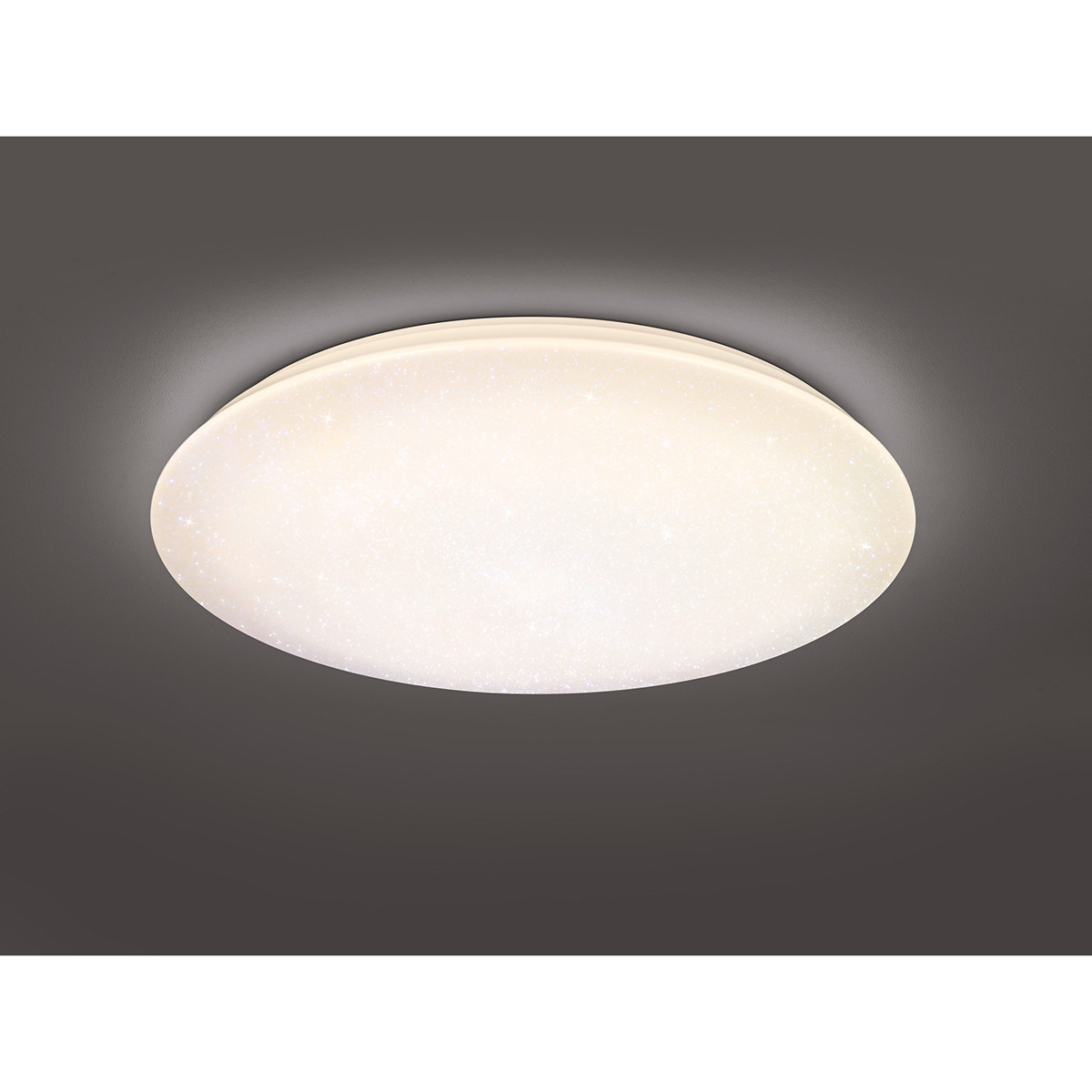 LED Plafondlamp - Trion Kilomu - 80W - Aanpasbare Kleur - Dimbaar - Afstandsbediening - Rond - Mat Wit