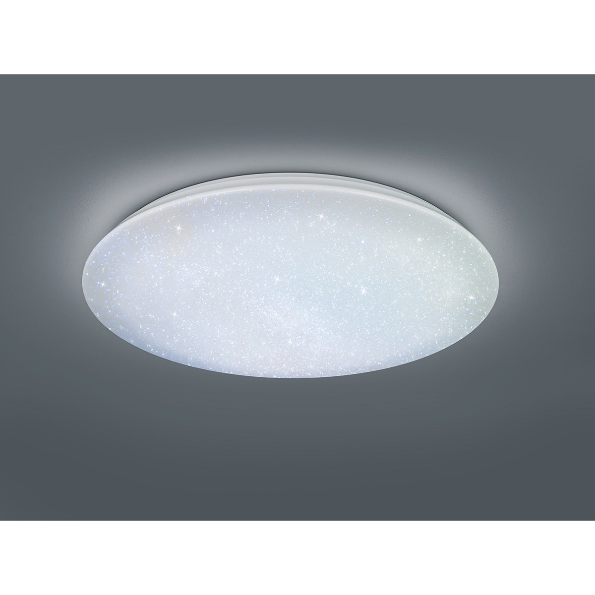 LED Plafondlamp - Trion Kilomu - 80W - Aanpasbare Kleur - Dimbaar - Afstandsbediening - Rond - Mat Wit