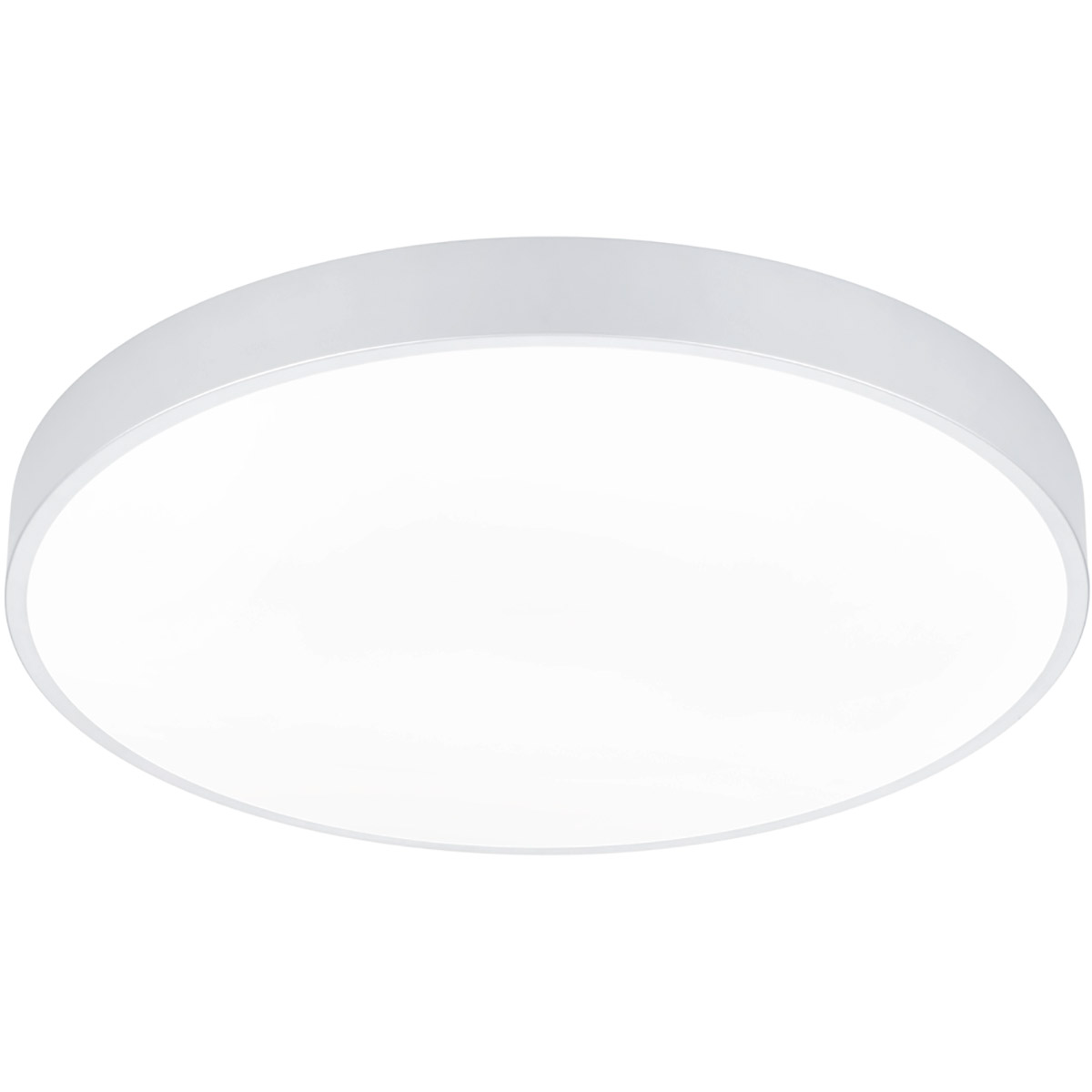 LED Plafondlamp - Trion Oka - Aanpasbaar kleur -  Dimbaar - Rond - Mat Wit - Metaal