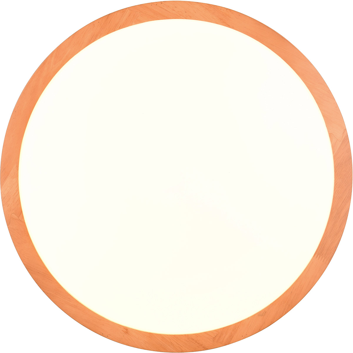 LED Plafondlamp - Trion Osea - 24W - Warm Wit 3000K - Dimbaar - Beige - Natuur Hout