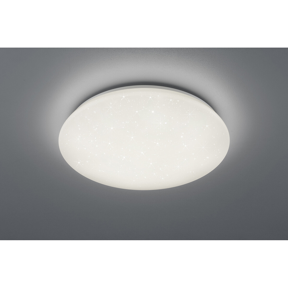 LED Plafondlamp - Badkamerlamp - Trion Potino - 21W - Natuurlijk Wit 4000K -  Dimbaar - Sterlicht - Rond - Mat Wit - Kunststof