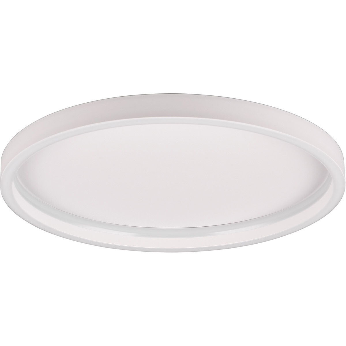 LED Plafondlamp - Trion Rad - Opbouw Rond 20W - Warm Wit 3000K - Mat Wit - Metaal