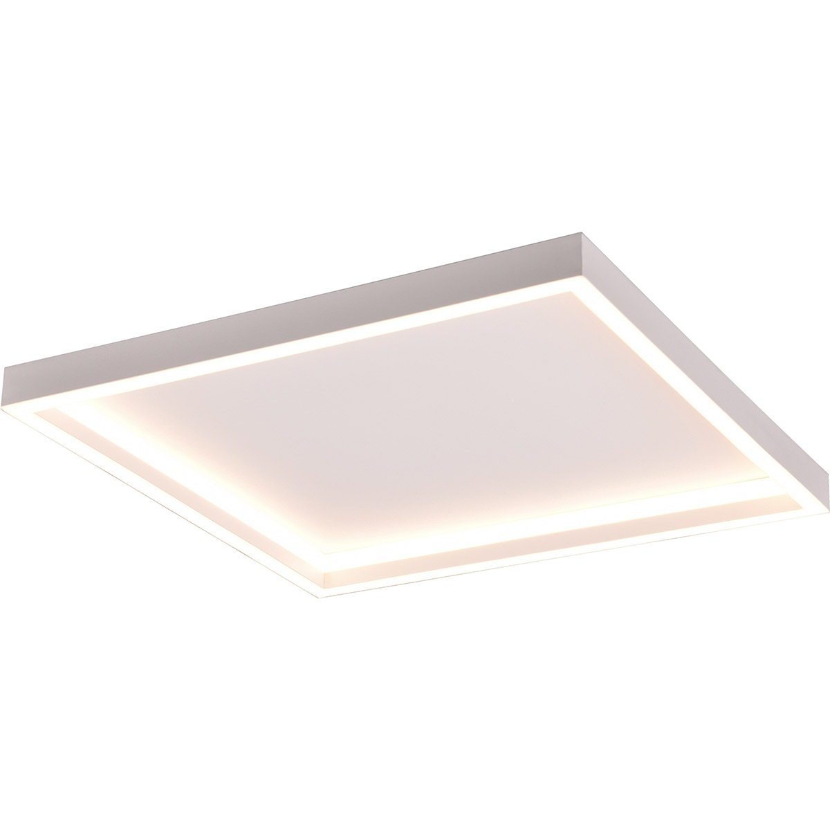 LED Plafondlamp - Trion Rad - Opbouw Vierkant 20W - Warm Wit 3000K - Mat Wit - Metaal