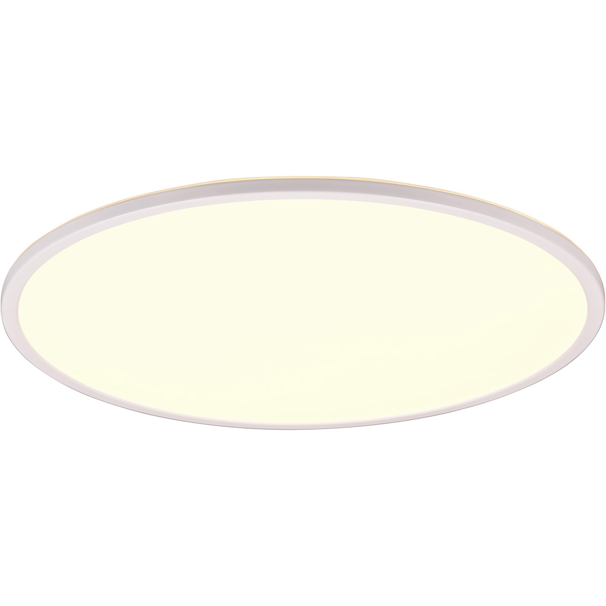 LED Plafondlamp - Trion Skiff - 30W - Aanpasbare Kleur - Dimbaar - Afstandsbediening - Rond - Mat Wit - Kunststof