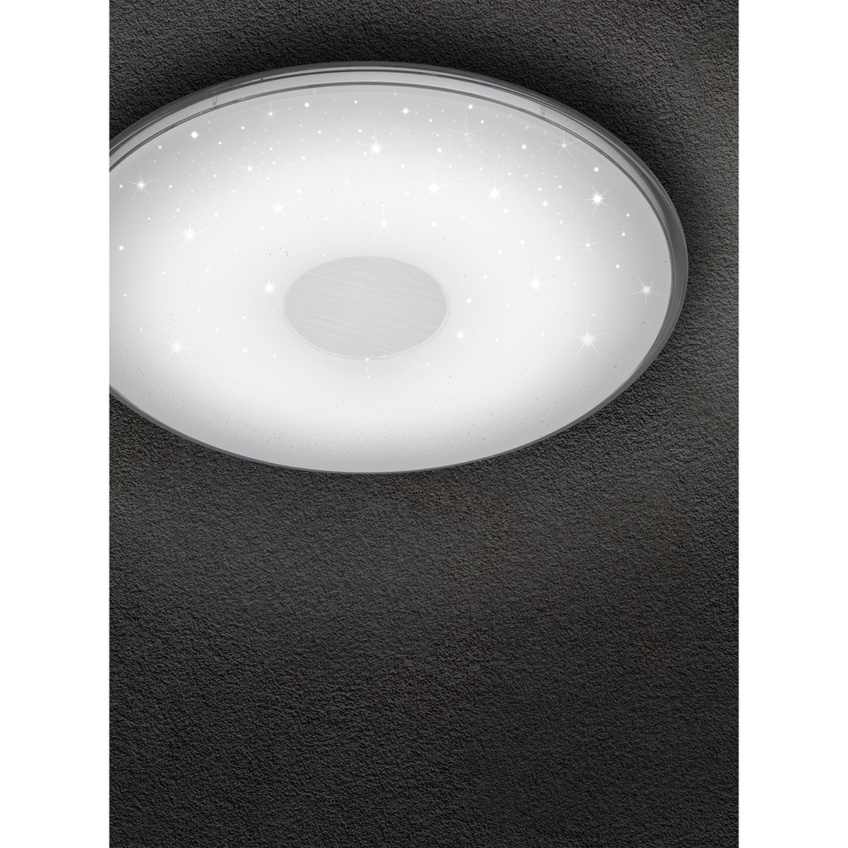 LED Plafondlamp - Trion Sorgina - 30W - Aanpasbare Kleur - Dimbaar - Afstandsbediening - Rond - Mat Wit