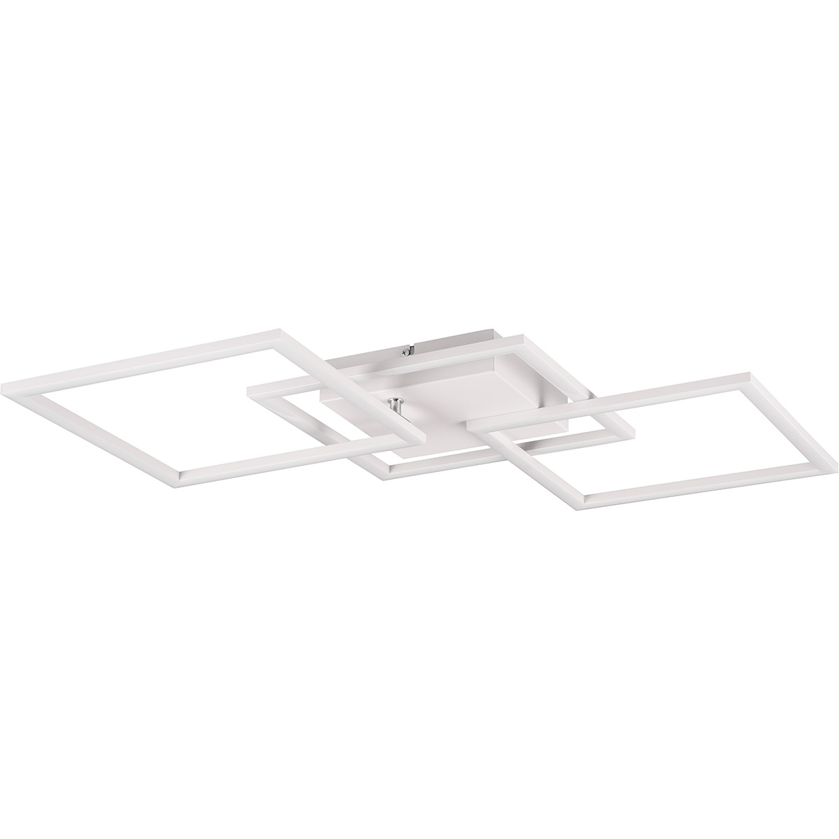 LED Plafondlamp - Trion Square - 38W - Natuurlijk Wit 4000K - Vierkant - Mat Wit - Metaal