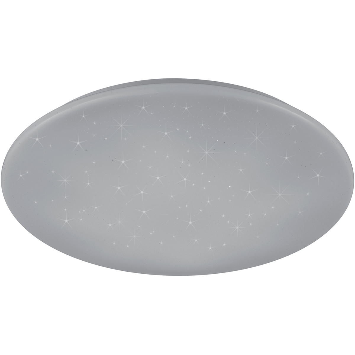 LED Plafondlamp - Trion Ster - 27W - Aanpasbare Kleur - Dimbaar - Afstandsbediening - Sterlicht - Rond - Mat Wit - Kunststof