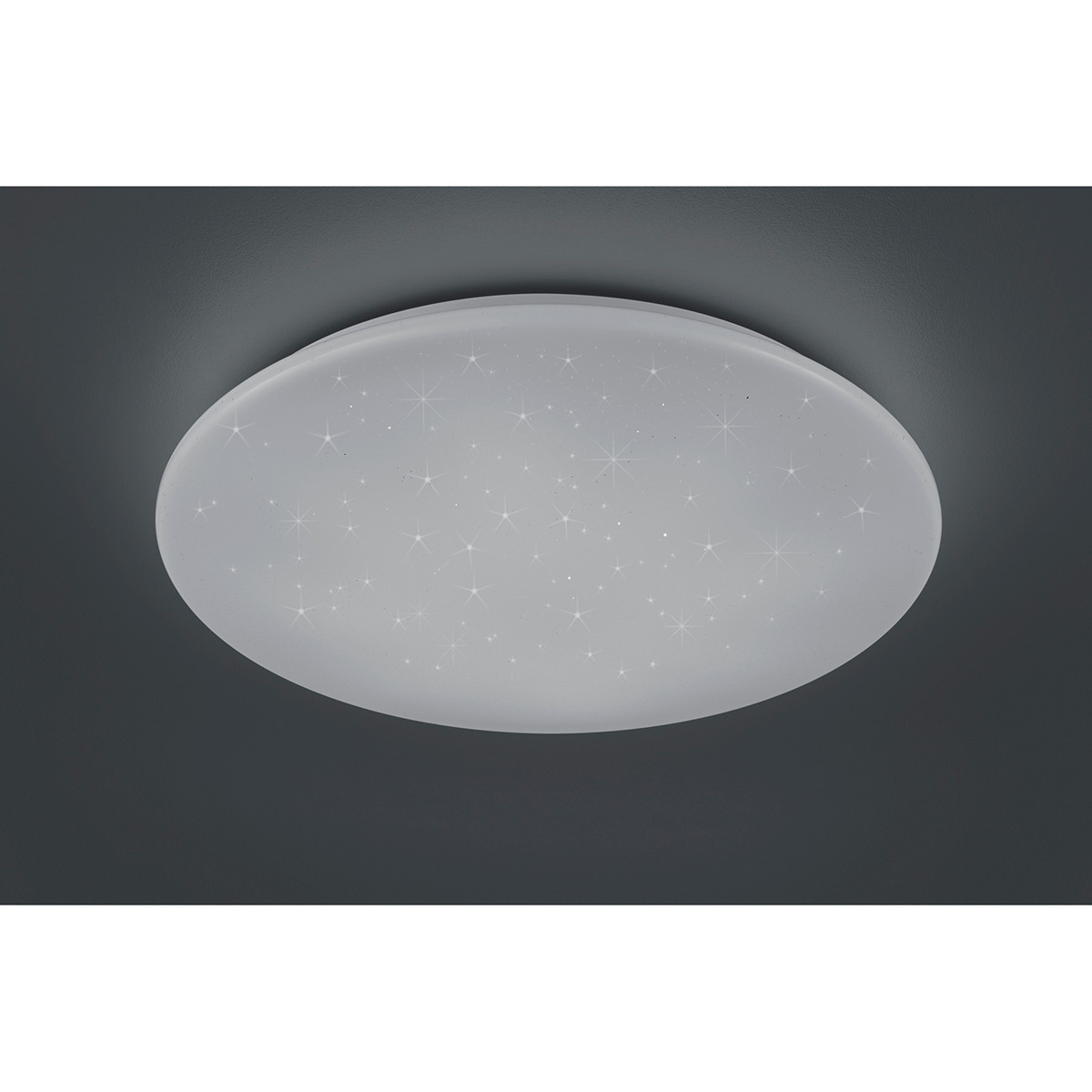 LED Plafondlamp - Trion Ster - 27W - Aanpasbare Kleur - Dimbaar - Afstandsbediening - Sterlicht - Rond - Mat Wit - Kunststof