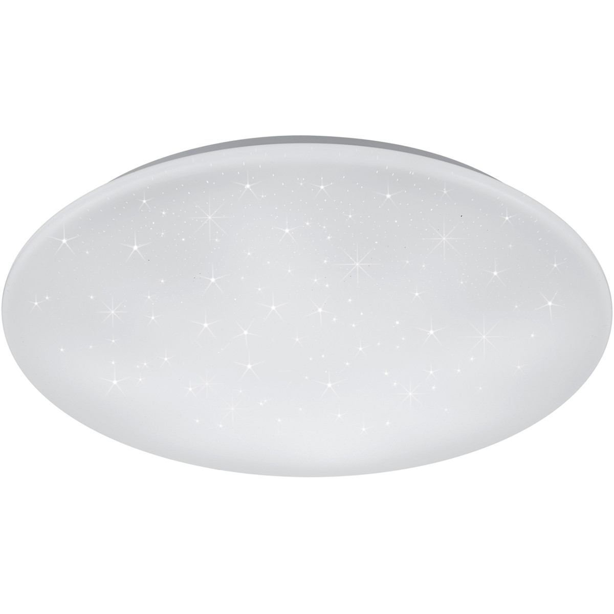 LED Plafondlamp - Trion Ster - 27W - Aanpasbare Kleur - Dimbaar - Afstandsbediening - Sterlicht - Rond - Mat Wit - Kunststof