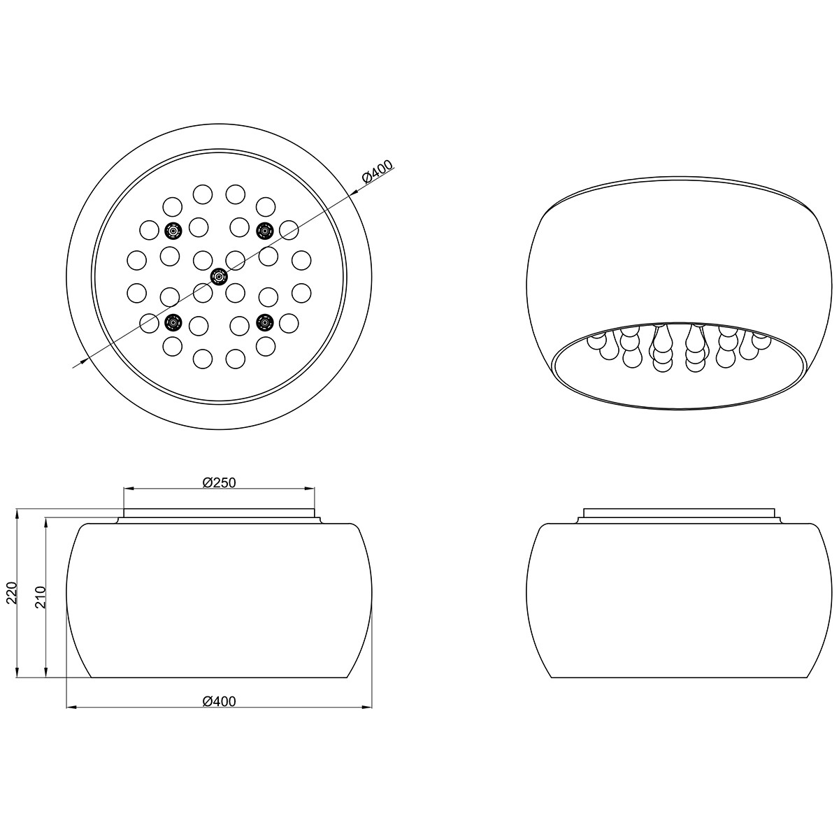 LED Plafondlamp - Trion Vapiro - G9 Fitting - Dimbaar - Rond - Mat Chroom - Glas