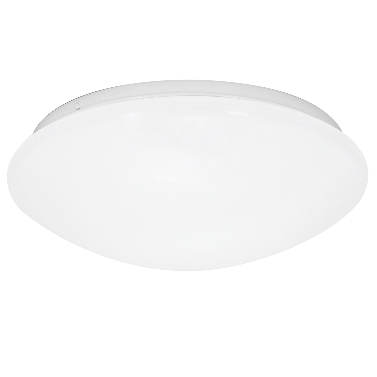 LED Plafondlamp - Velvalux - 12W 1300lm - Warm Wit 3000K - Spatwaterdicht IP44 - Opbouw - Rond - Wit