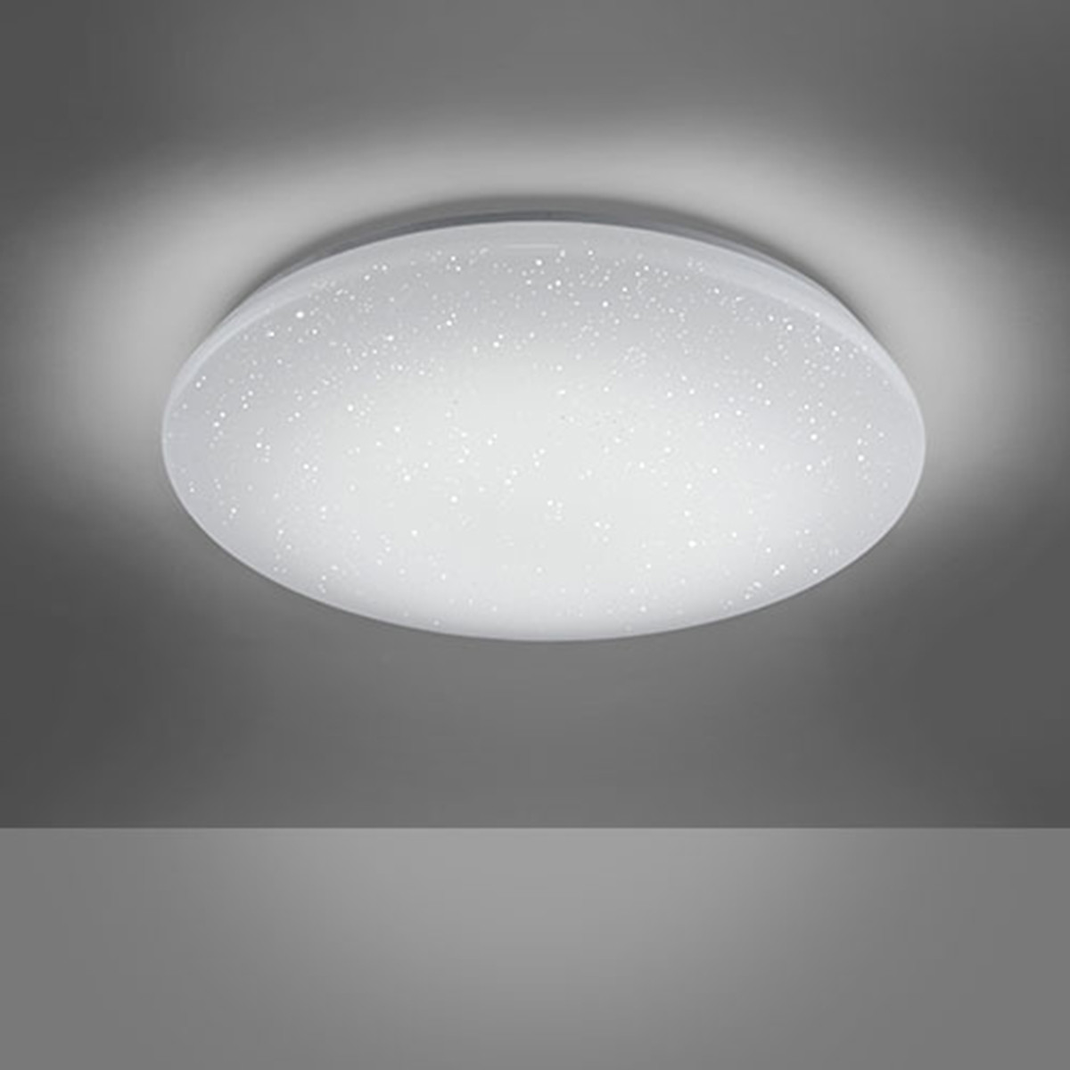 LED Plafondlamp WiZ - Smart LED - Trion Chirlo - 27W - Aanpasbare Kleur - Dimbaar - Afstandsbediening - Sterlicht - Rond - Mat Wit - Kunststof