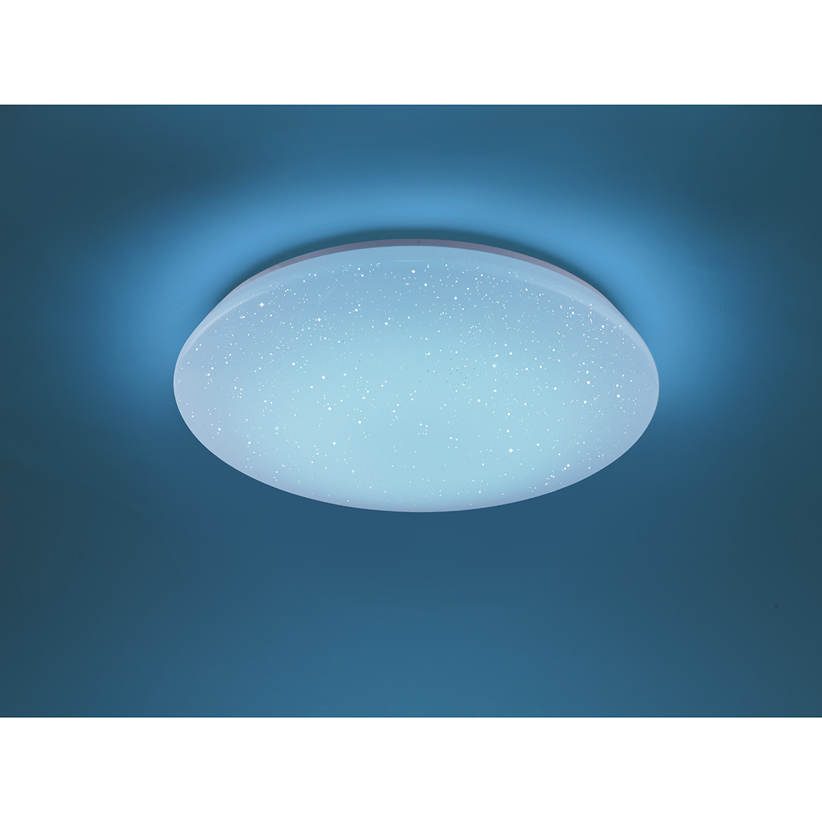 LED Plafondlamp WiZ - Smart LED - Trion Chirlo - 27W - Aanpasbare Kleur - Dimbaar - Afstandsbediening - Sterlicht - Rond - Mat Wit - Kunststof