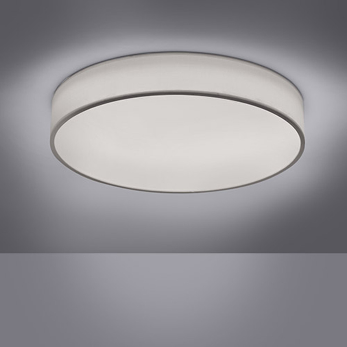 LED Plafondlamp WiZ - Smart LED - Trion Ditro - 36W - Aanpasbare Kleur - RGBW - Dimbaar - Afstandsbediening - Rond - Mat Wit - Aluminium