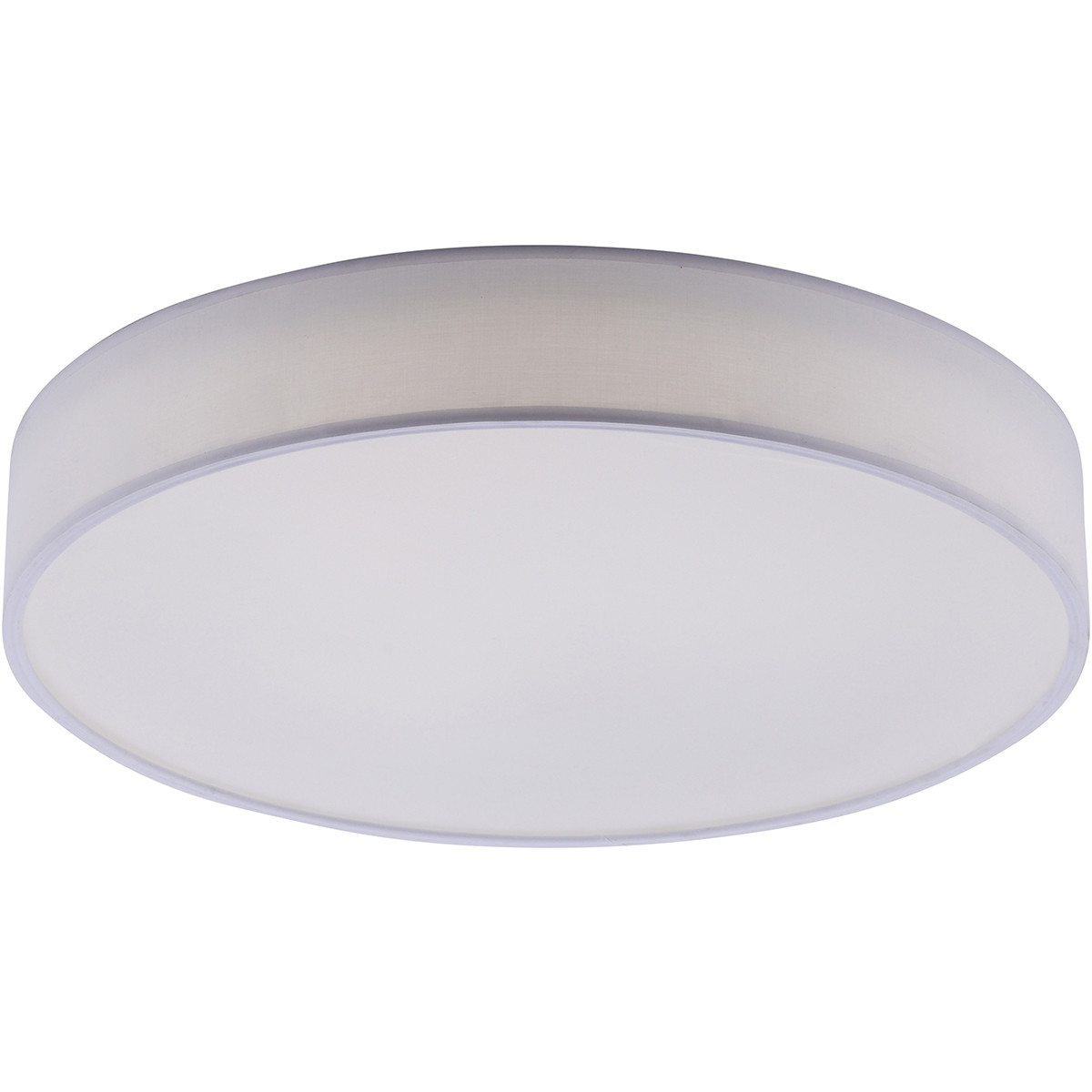 LED Plafondlamp WiZ Trion Ditro 45W Aanpasbare Kleur Dimbaar Afstandsbediening Rond Mat Wit Aluminiu