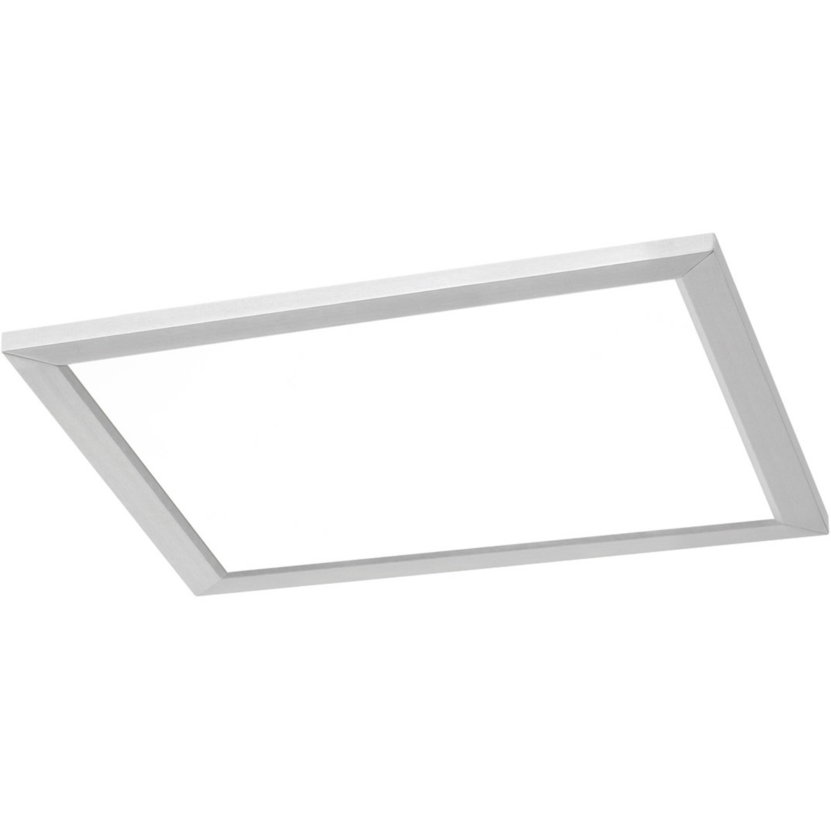 LED Plafondlamp WiZ Trion Givon 20W Aanpasbare Kleur Dimbaar Afstandsbediening Vierkant Mat Nikkel A