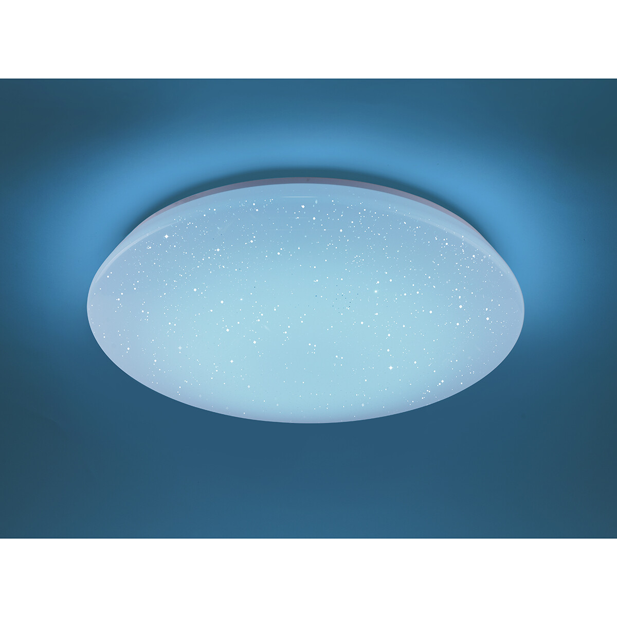 LED Plafondlamp WiZ - Smart LED - Trion Nilon - 40W - Aanpasbare Kleur - Dimbaar - Afstandsbediening - Sterlicht - Rond - Mat Wit - Kunststof