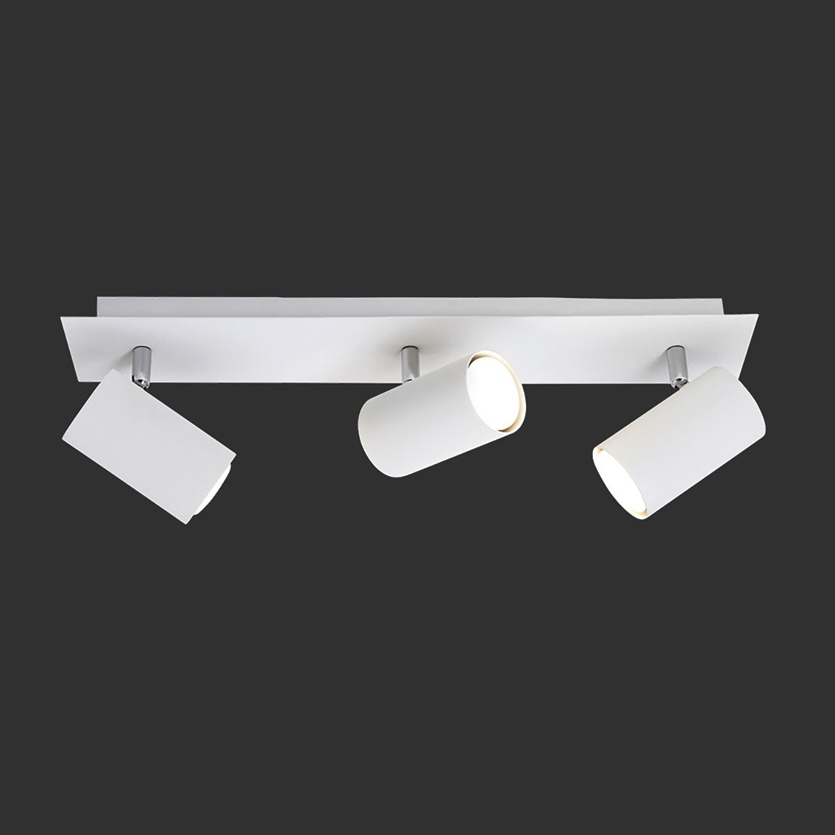 LED Plafondspot - Trion Mary - GU10 Fitting - 3-lichts - Rechthoek - Mat Wit - Aluminium