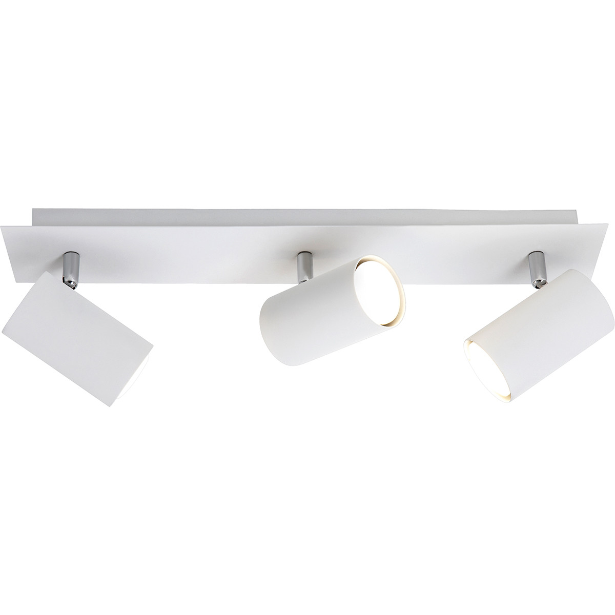 LED Plafondspot - Trion Mary - GU10 Fitting - 3-lichts - Rechthoek - Mat Wit - Aluminium