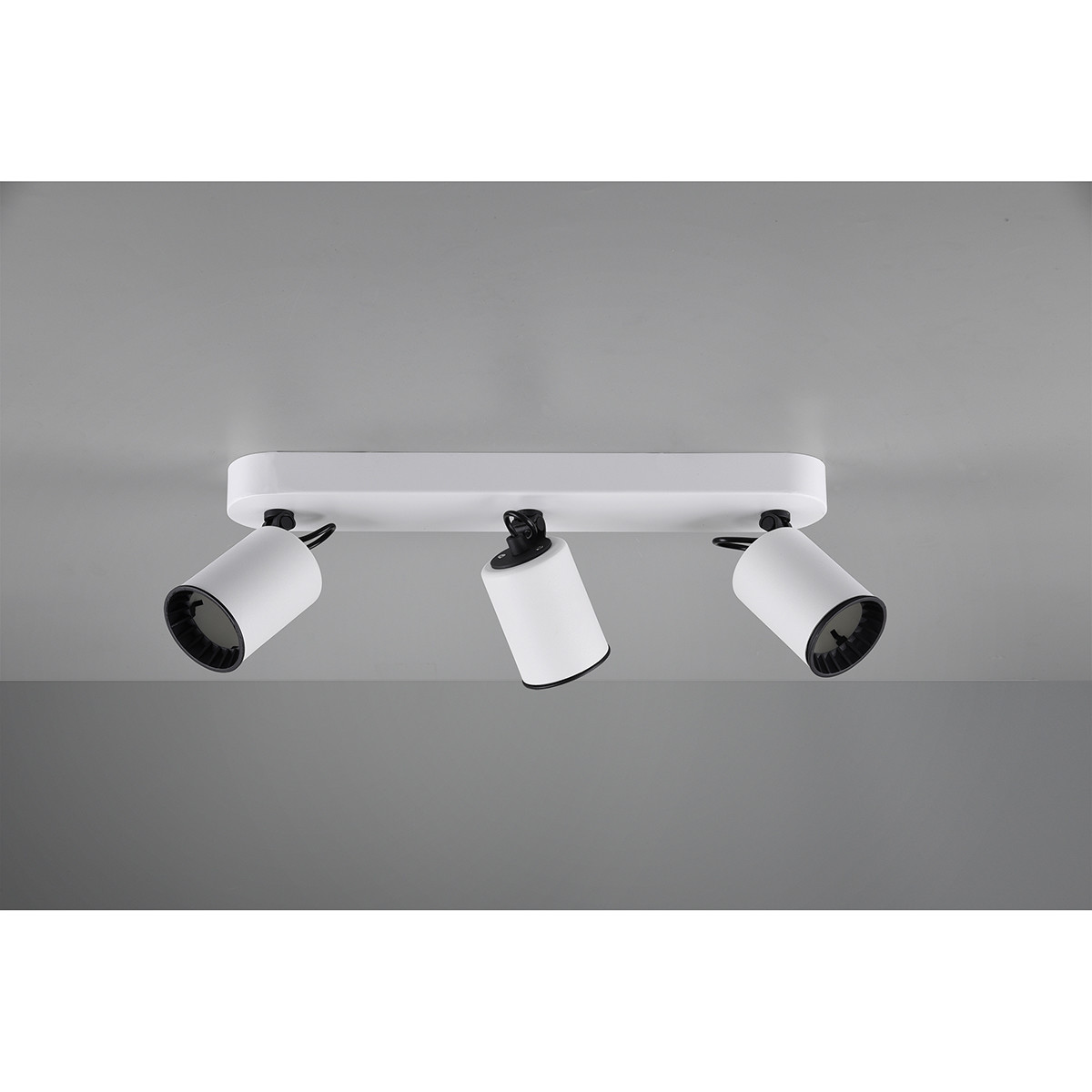 LED Plafondspot - Trion Pirlo - GU10 Fitting - 3-lichts - Rechthoek - Mat Wit - Aluminium