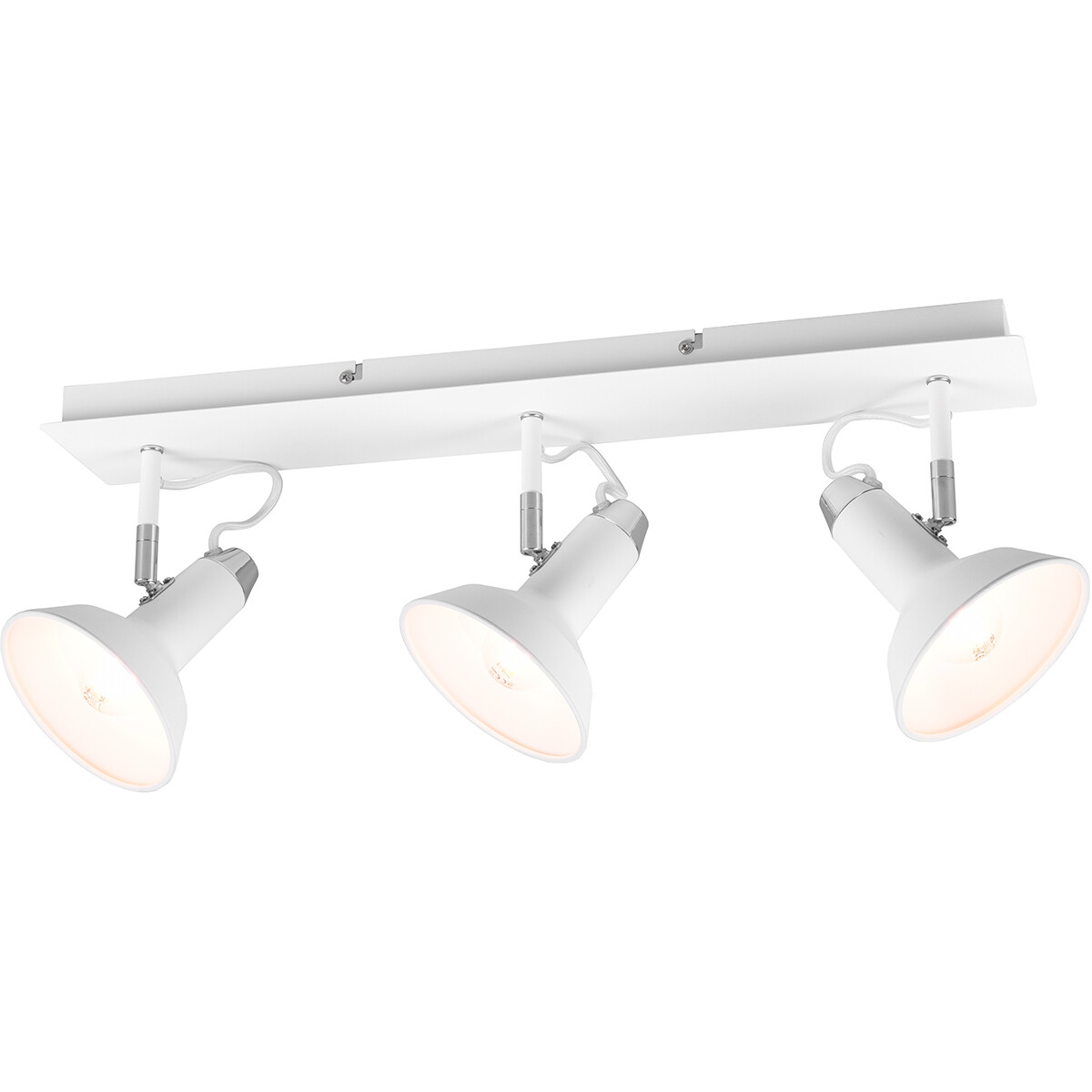 LED Plafondspot - Trion Rollo - E14 Fitting - 3-lichts - Rechthoek - Mat Wit - Aluminium product afbeelding