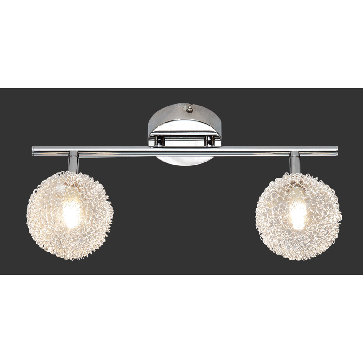 LED Plafondspot - Trion Ware - G9 Fitting - 2-lichts - Rechthoek - Glans Chroom - Aluminium