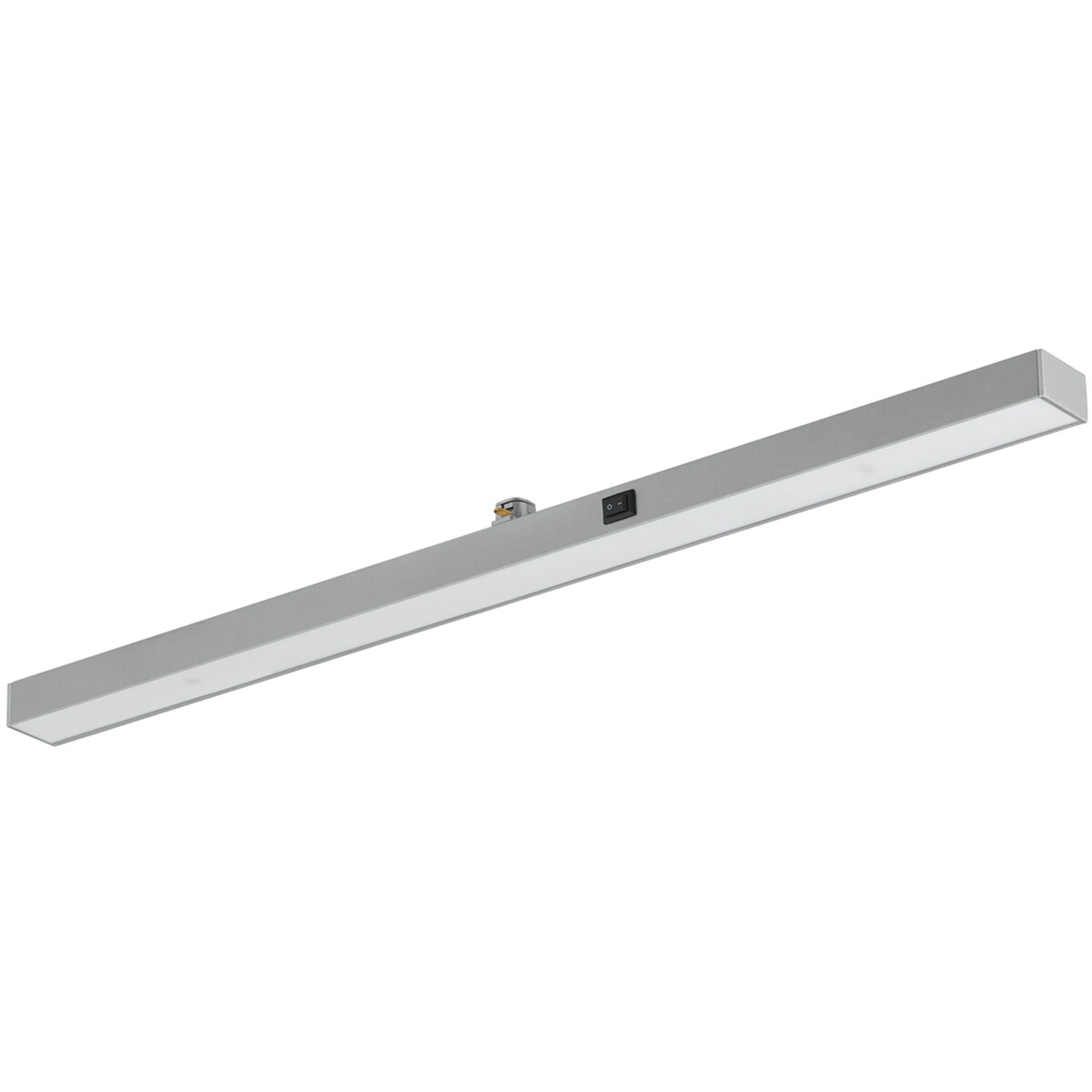 LED Railverlichting - Balk - Trion Dual Pany - 2 Fase - 6W - Warm Wit 3000K - Dimbaar - Mat Titaan - Kunststof