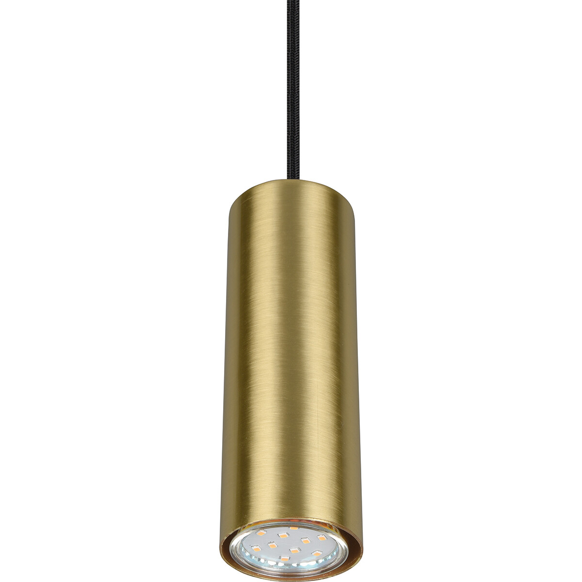 LED Railverlichting - Hanglamp - Trion Dual Monla - 2 Fase - GU10 Fitting - Rond - Mat Goud - Aluminium