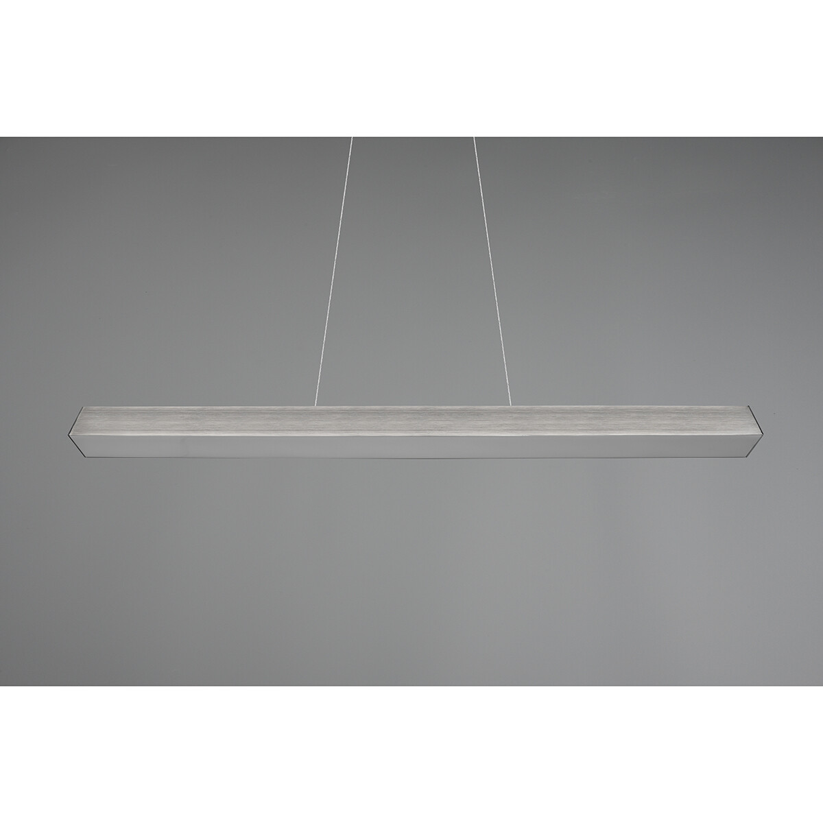 LED Railverlichting - Hanglamp - Trion Dual Parola Up and Down - 2 Fase - 29W - Warm Wit 3000K - Dimbaar - Rechthoek - Mat Nikkel - Aluminium