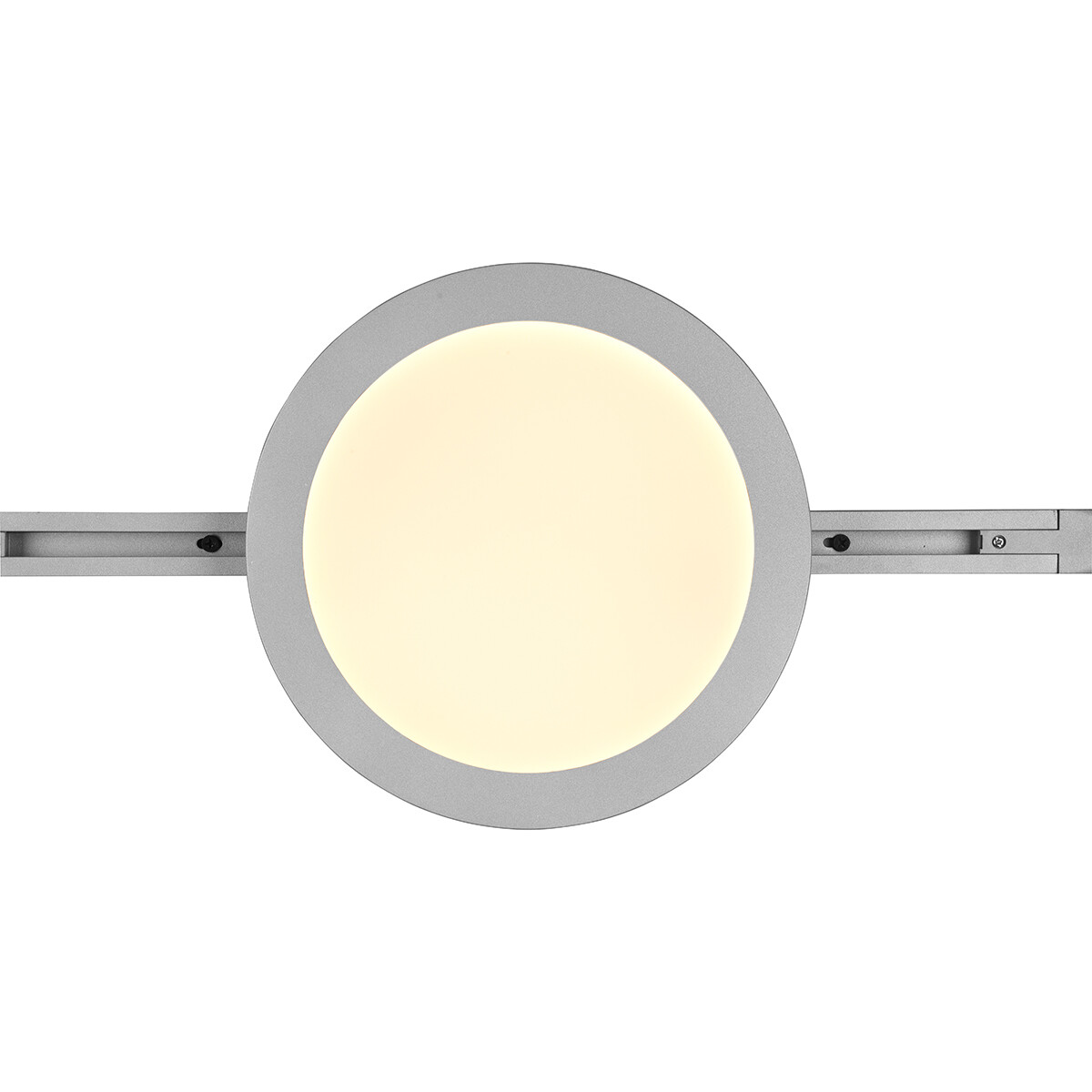 LED Railverlichting - Plafondlamp - Plafondverlichting - Trion Dual Camy - 2 Fase - 13W - Warm Wit 3000K - Dimbaar - Rond - Mat Titaan - Kunststof