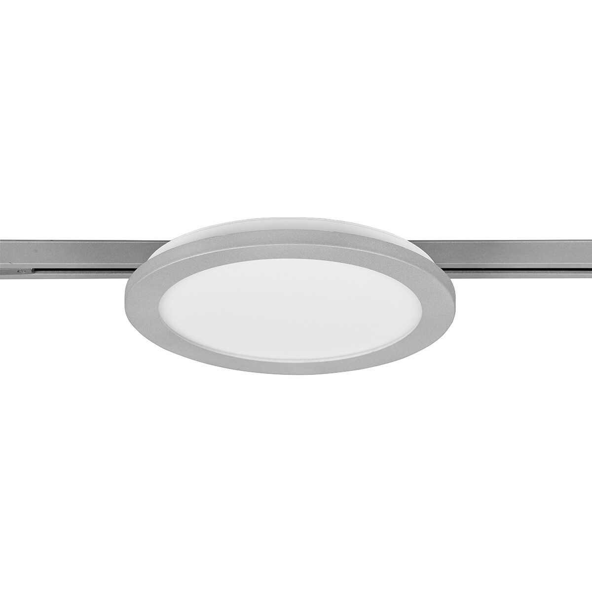 LED Railverlichting - Plafondlamp - Plafondverlichting - Trion Dual Camy - 2 Fase - 13W - Warm Wit 3000K - Dimbaar - Rond - Mat Titaan - Kunststof