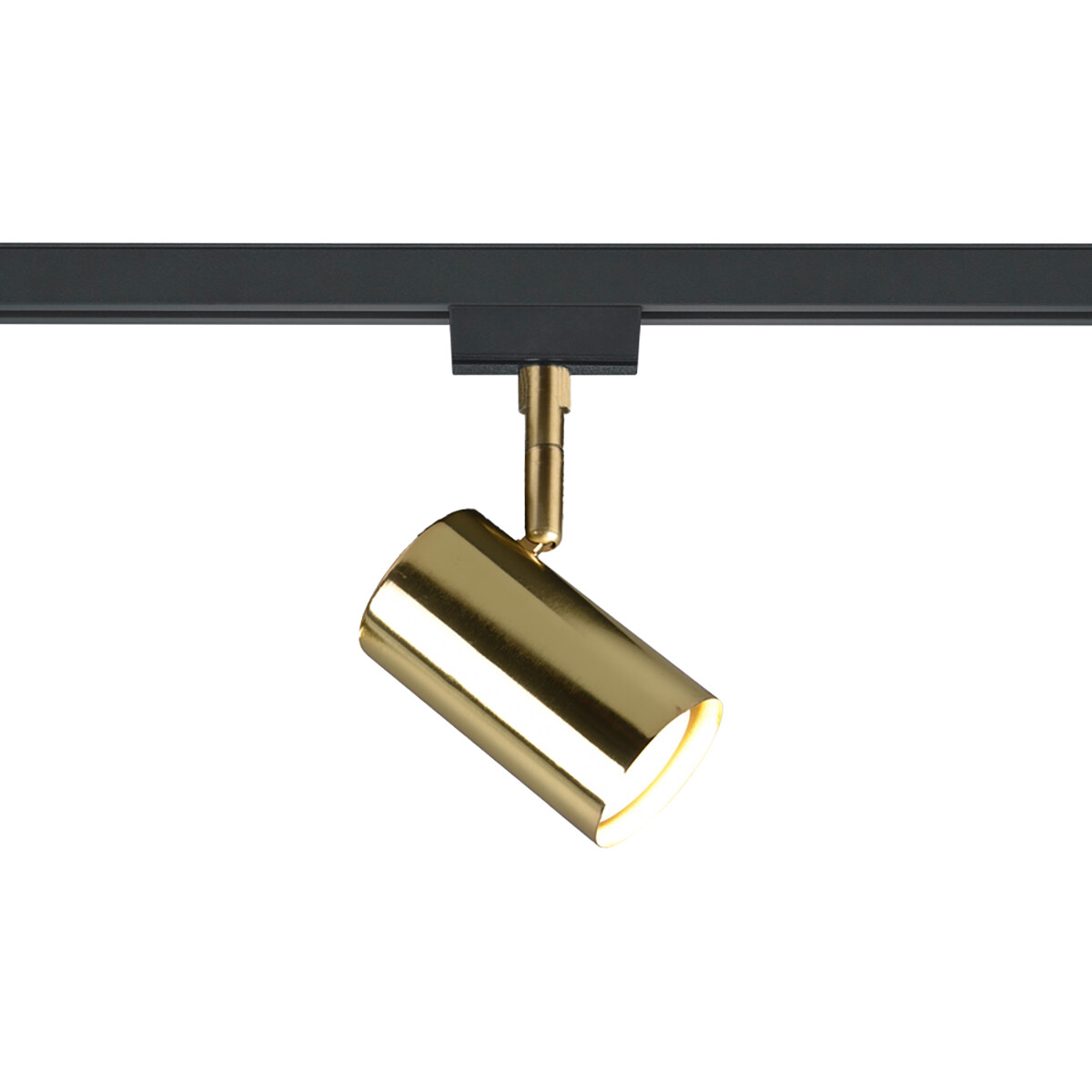 LED Railverlichting - Track Spot - Trion Dual Monla - 2 Fase - GU10 Fitting - Rond - Mat Goud - Aluminium product afbeelding