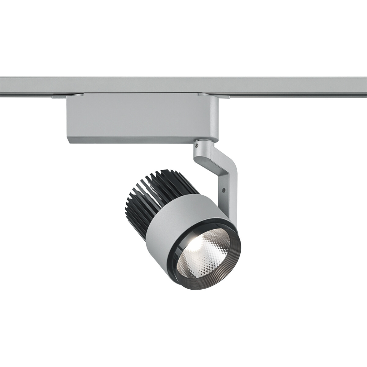 LED Railverlichting - Track Spot - Trion Dual Radina - 2 Fase - 15W - Aanpasbare Kleur - Dimbaar - Rond - Mat Titaan - Aluminium product afbeelding