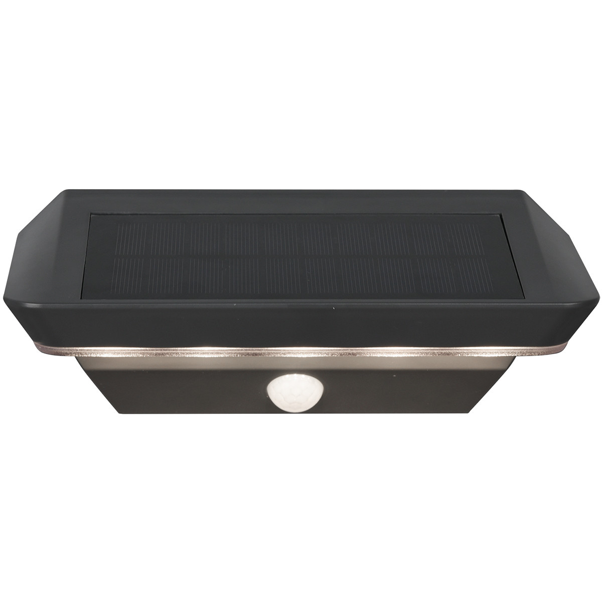 LED Solar Tuinverlichting - Trion Menira - Zonne-energie - Bewegingssensor - 5W - Spatwaterdicht IP44 - Mat Antraciet - Kunststof