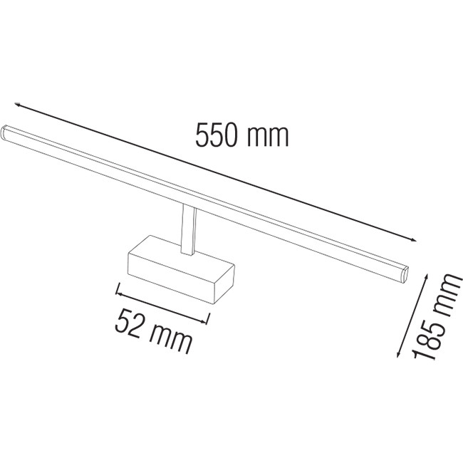 LED Spiegelverlichting - Schilderijverlichting - Akna - Rond 12W - Glans Chroom Aluminium - Verstelbaar