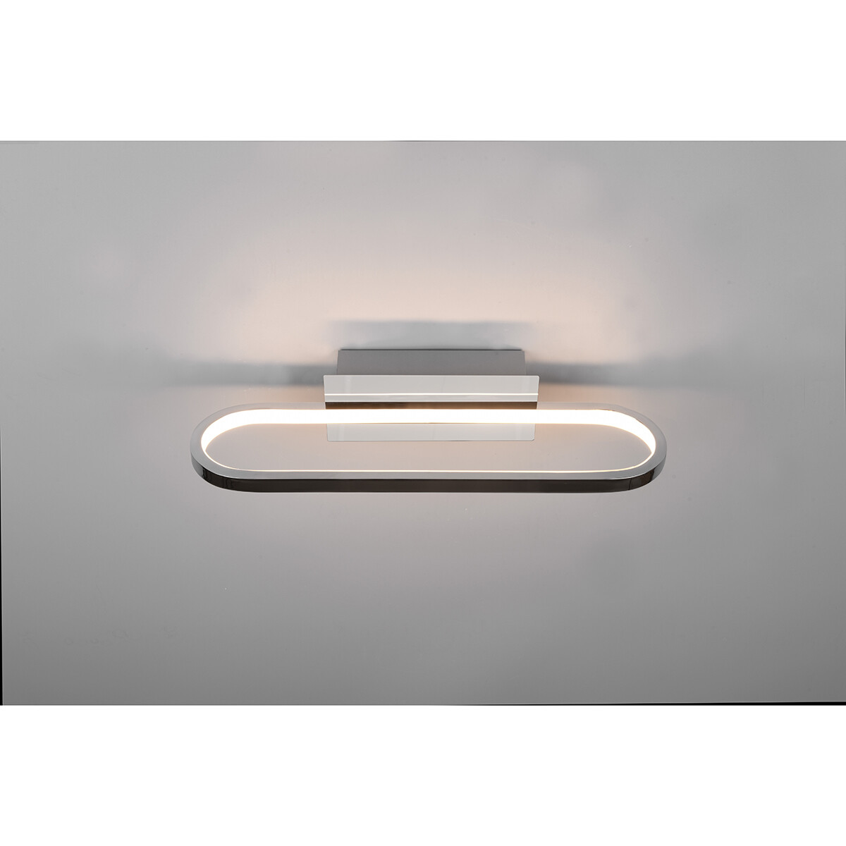 LED Spiegelverlichting - Trion Giando - 17W - Warm Wit 3000K - Spatwaterdicht IP44 - Glans Chroom - Aluminium