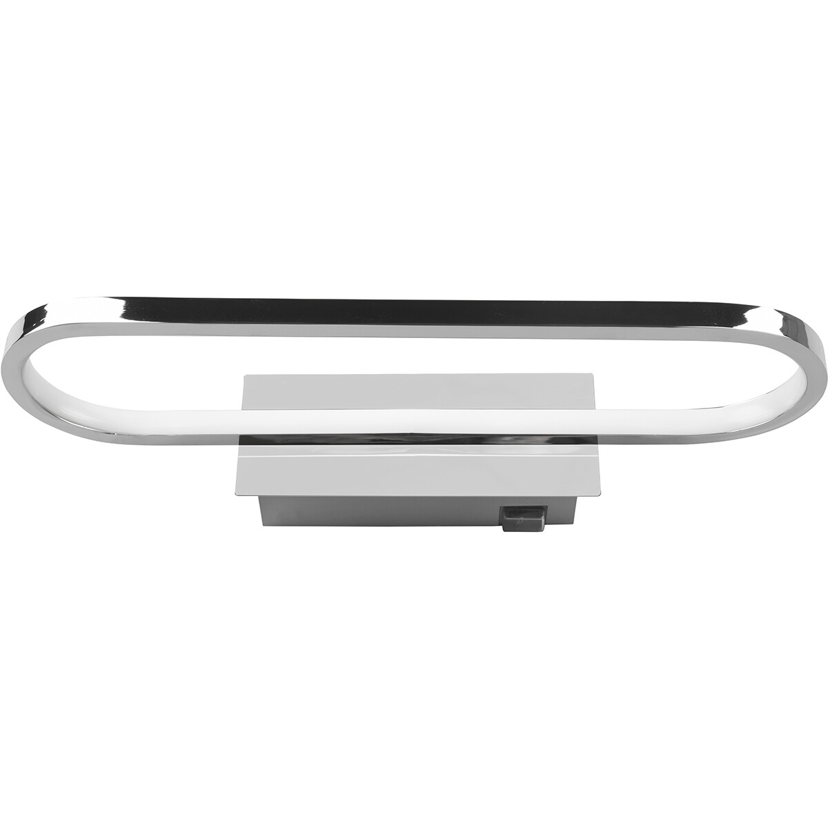 LED Spiegelverlichting - Trion Giando - 17W - Warm Wit 3000K - Spatwaterdicht IP44 - Glans Chroom - Aluminium