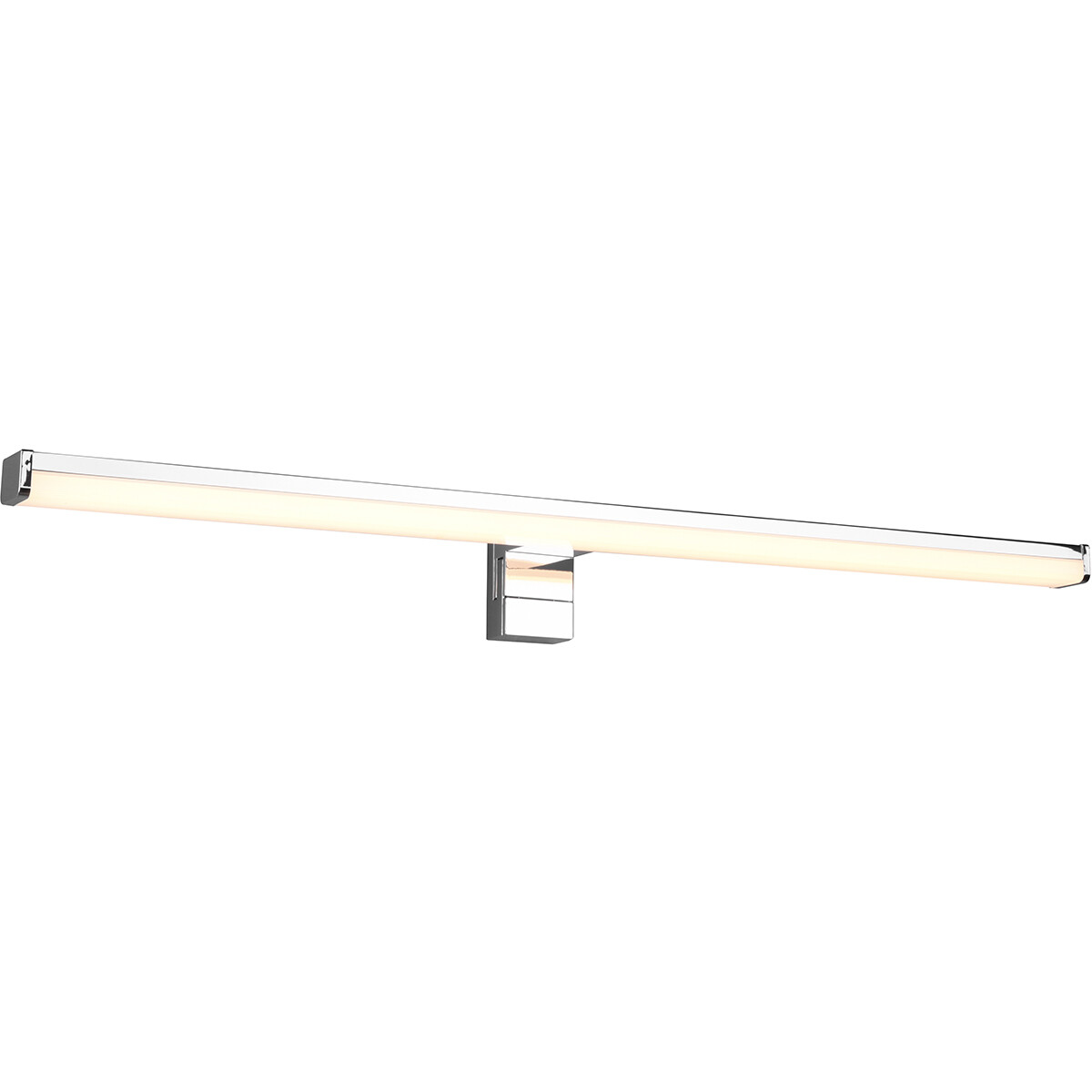 LED Spiegelverlichting - Trion Liman - 11W - Spatwaterdicht IP44 - Warm Wit 3000K - Glans Chroom - Kunststof product afbeelding