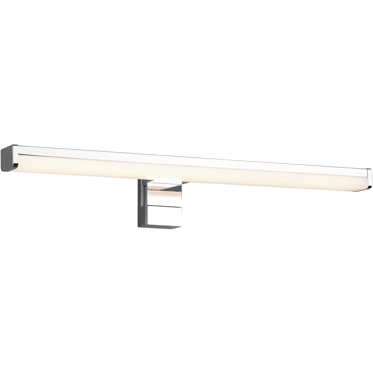 LED Spiegelverlichting - Trion Liman - 7.4W - Spatwaterdicht IP44 - Warm Wit 3000K - Glans Chroom - Kunststof product afbeelding