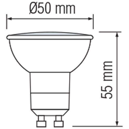 LED Spot 10 Pack - GU10 Fitting - Dimbaar - 6W - Warm Wit 3000K