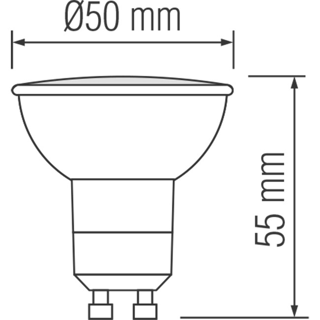 LED Spot - GU10 Fitting - 4W - Natuurlijk Wit 4200K