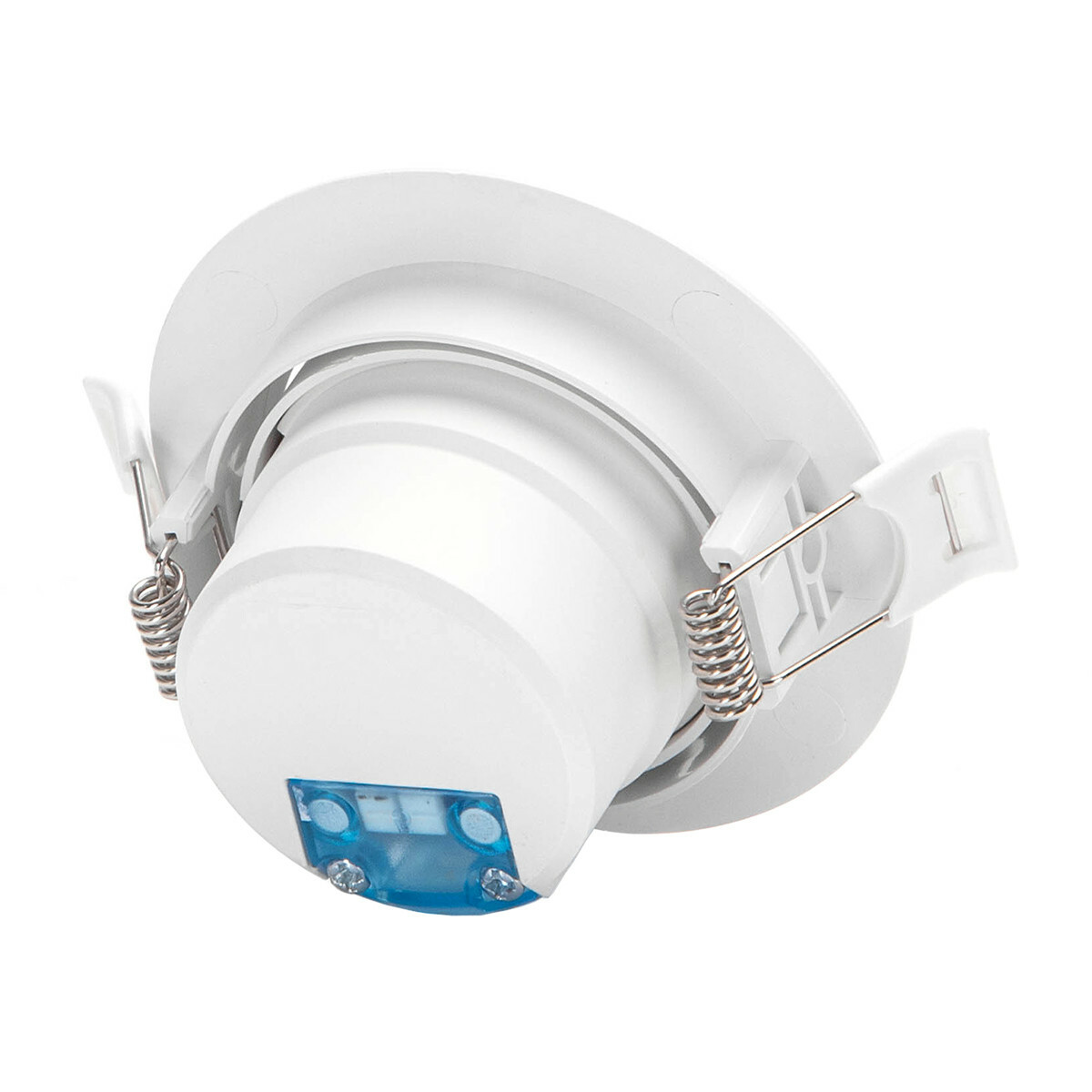 LED Spot - Inbouwspot - Aigi Lola - 5W - Natuurlijk Wit 4000K - Rond - Mat Wit - Aluminium