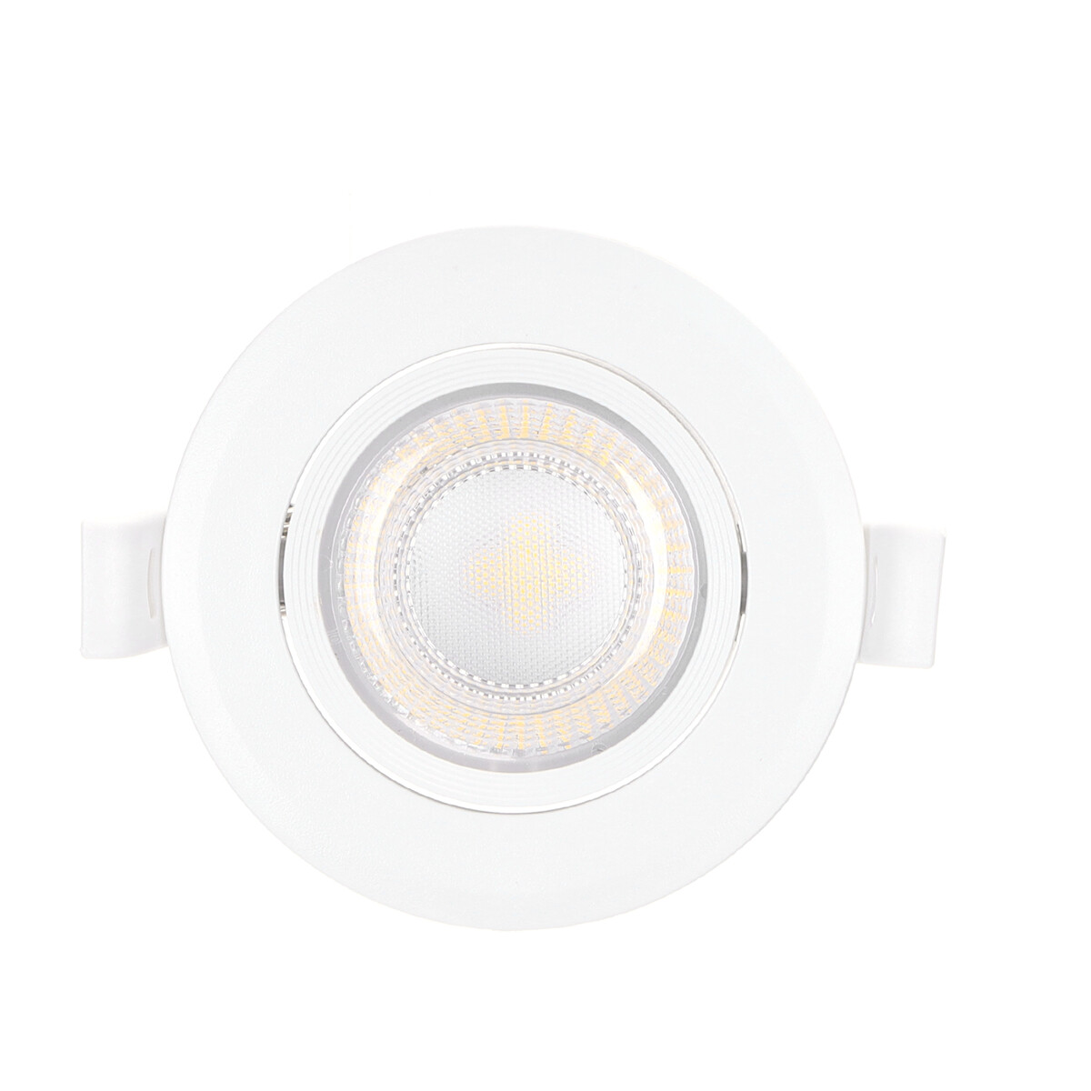 LED Spot - Inbouwspot - Aigi Lola - 7W - Natuurlijk Wit 4000K - Rond - Mat Wit - Aluminium