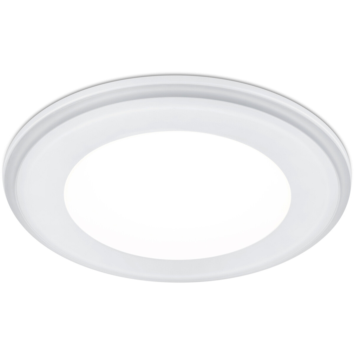 LED Spot - Inbouwspot - Trion Auran - 10W - Warm Wit 3000K - Rond - Mat Wit - Kunststof